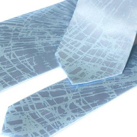 Shattered Glass Necktie. Broken Windshield Tie for wholesale by Cyberoptix Tie Lab