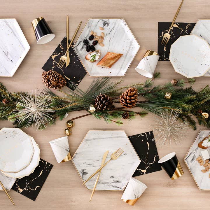 Harlow & Grey - Wholesale Kartonnen bordje - Proost Kerstborden - Kleine Dessertborden1