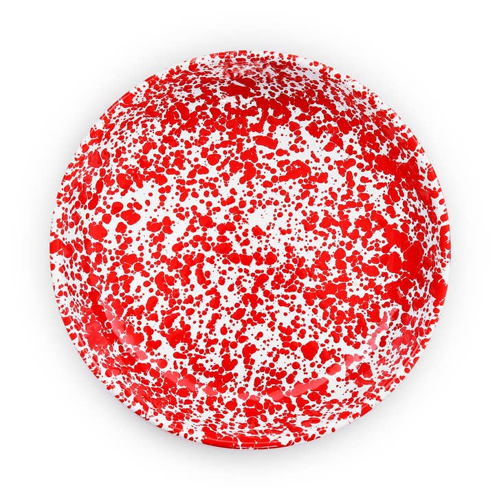 Crow Canyon Home - Venta al por mayor Plato grande - Plato de pasta Splatter Enamelware3