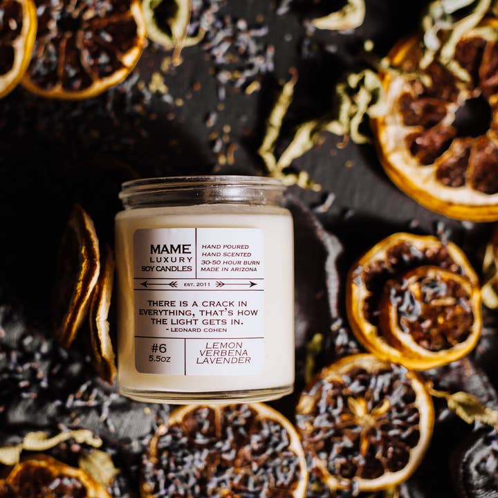 MAME Soy Candles - Wholesale Jar/Filled Candle - #6 - Lemon Verbena, Lavender Candle2