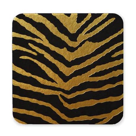 Zebra Coasters | Set of 8 for wholesale by Wild Ink Press