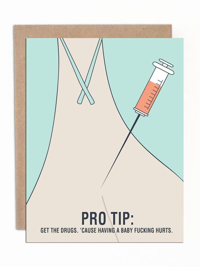 Get The Drugs 'Cause Having A Baby Fucking Hurts for wholesale by Merrily Designs