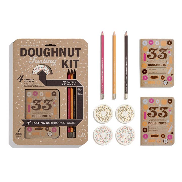 33 Books Co. - Wholesale Gag Gift/Novelty Gift - Doughnut Tasting Gift Set| Donuts | Fathers Day