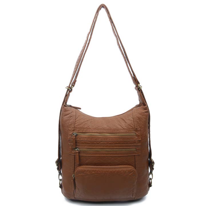AMPERE CREATIONS - Wholesale Backpack - Women's - The Soft Vegan Leather Lisa Convertible Backpack Crossbody