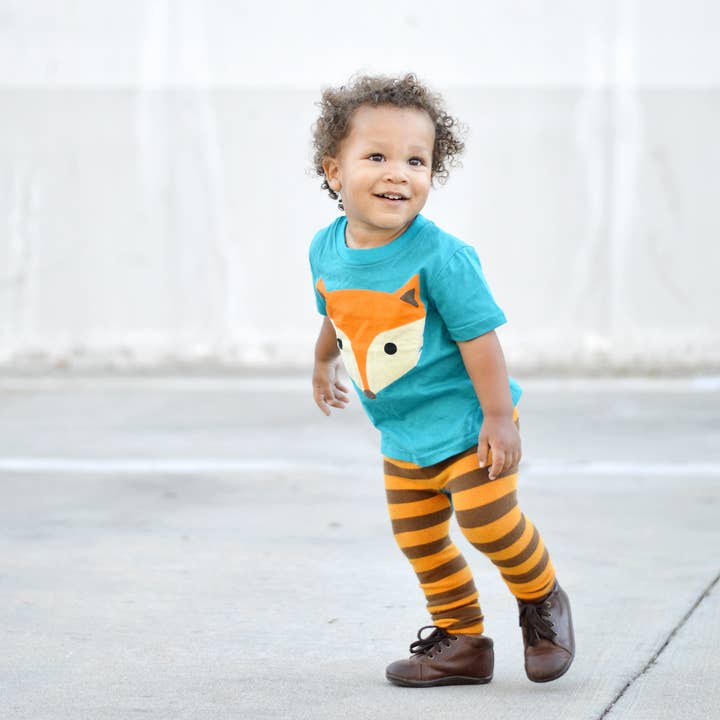 Doodle Pants - Wholesale Fashion Leggings - Kids - Woodland Fox Baby and Toddler Leggings1