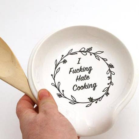 Lenny Mud - Wholesale Spoon rest - Mature Spoon Rest - I F'n Hate cooking4