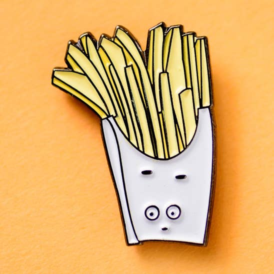 French Fry Enamel / Lapel Pin for wholesale by ILOOTPAPERIE