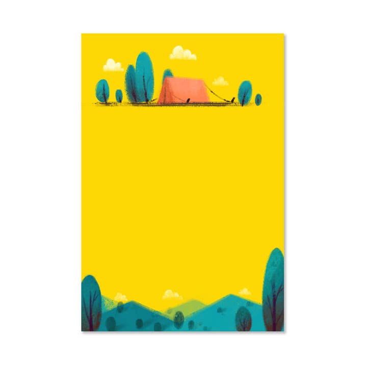 Camping Summer Notepad for wholesale by The Little Red House