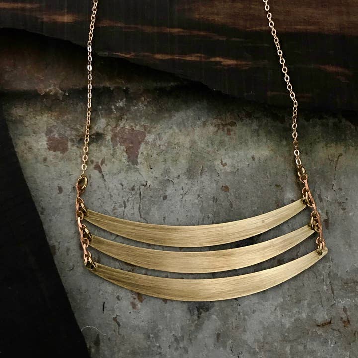 3 Steps Ladder Necklace for wholesale by Tiny Anvil