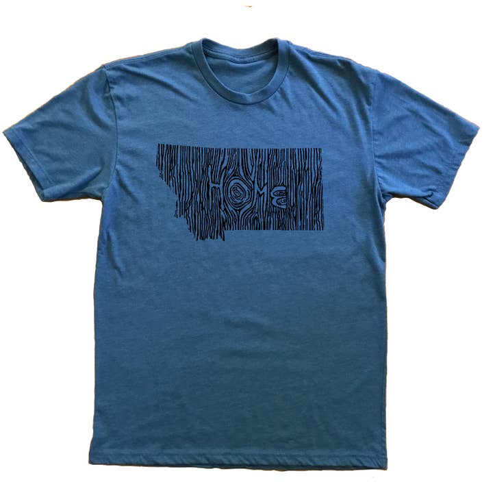 Medium - Montana Ingrained State Unisex T-Shirt for wholesale by Ingrained Apparel
