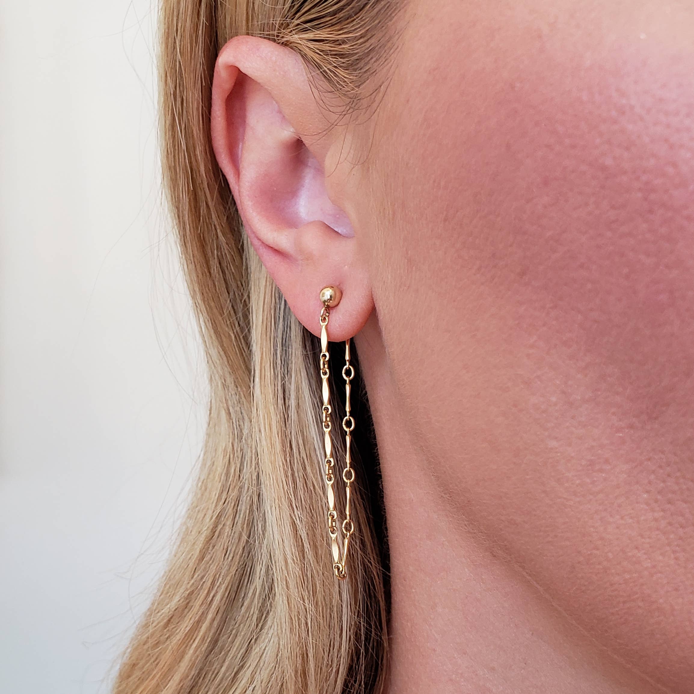 MissElenious Jewelry - Wholesale Dangle Earrings - Bar Loop Earrings1