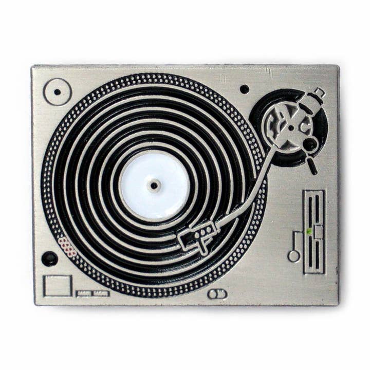 Strictly Wax 1" Soft Enamel Polished Silver Plated Lapel Pin for wholesale by Yesterdays