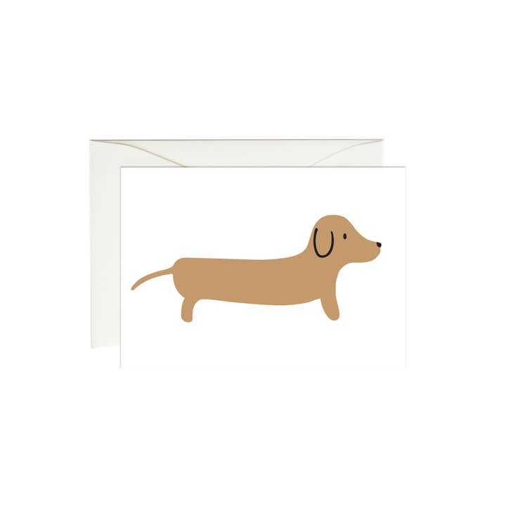 Paula & Waffle - Wholesale Everyday Greeting Card - Dachshund Mini Enclosure Card