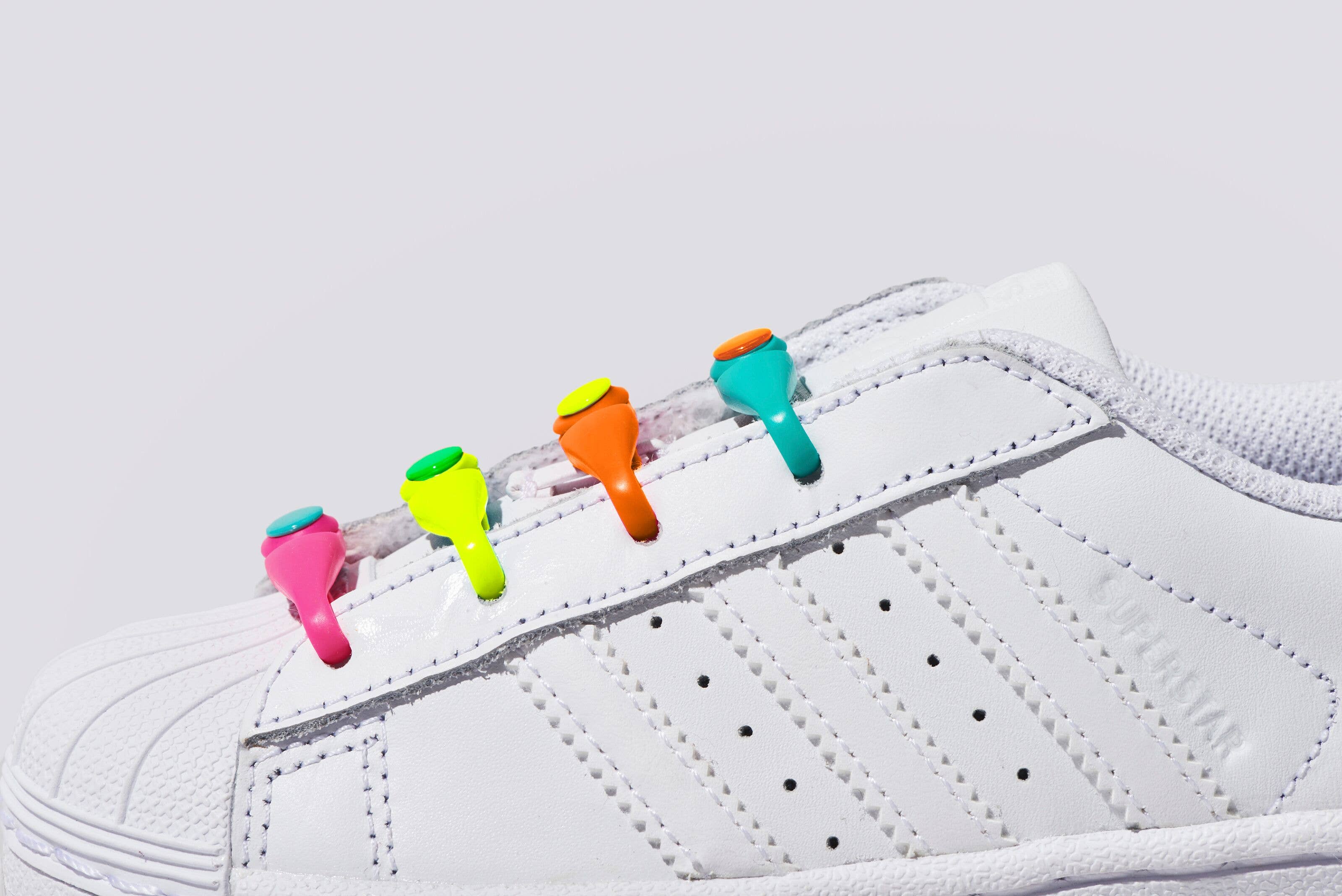 HICKIES - Wholesale Shoelaces - Kids & Baby - HICKIES Kids Neon Rainbow3