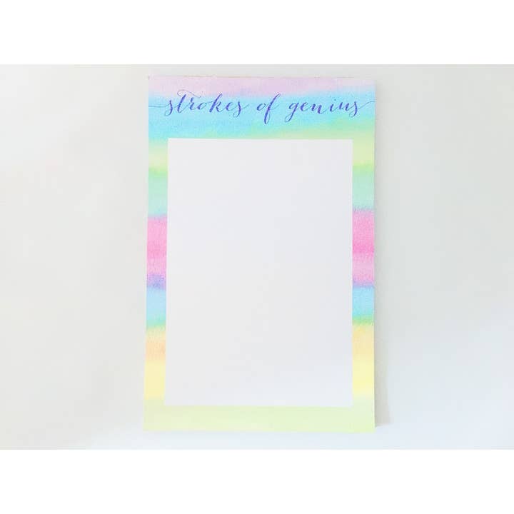 Blocco note Strokes of Genius per la vendita all'ingrosso da parte di Porcupine Hugs