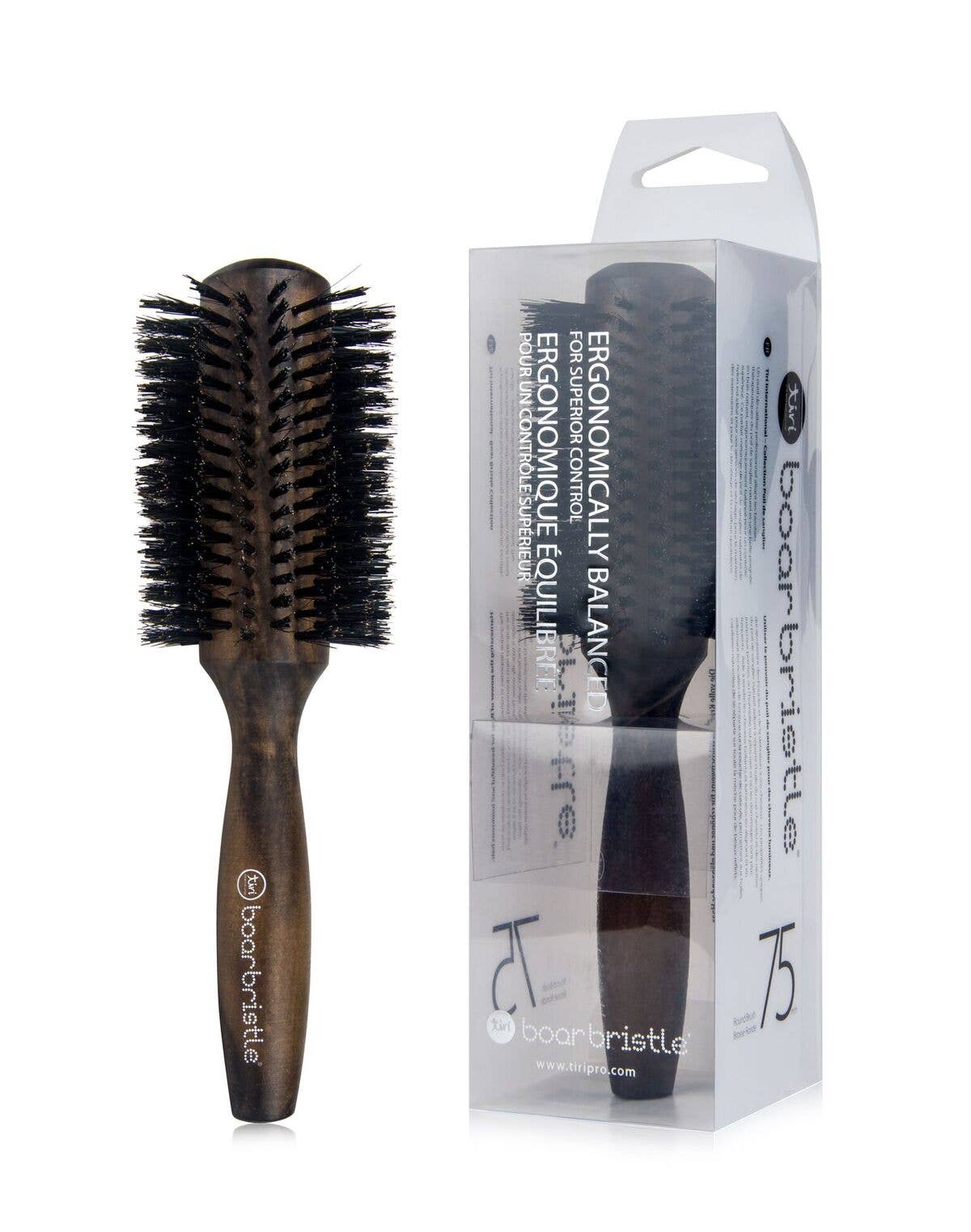 Tiri Pro - Wholesale Hair Brush/Comb - 75mm Professional Round Brush with Premium Boar Bristle4