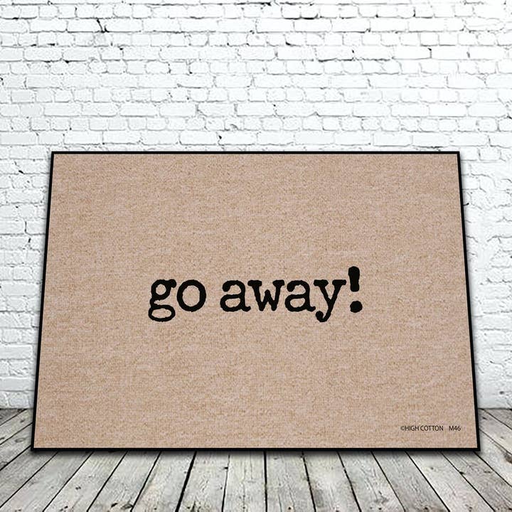 Go Away Mat for wholesale by High Cotton Gifts