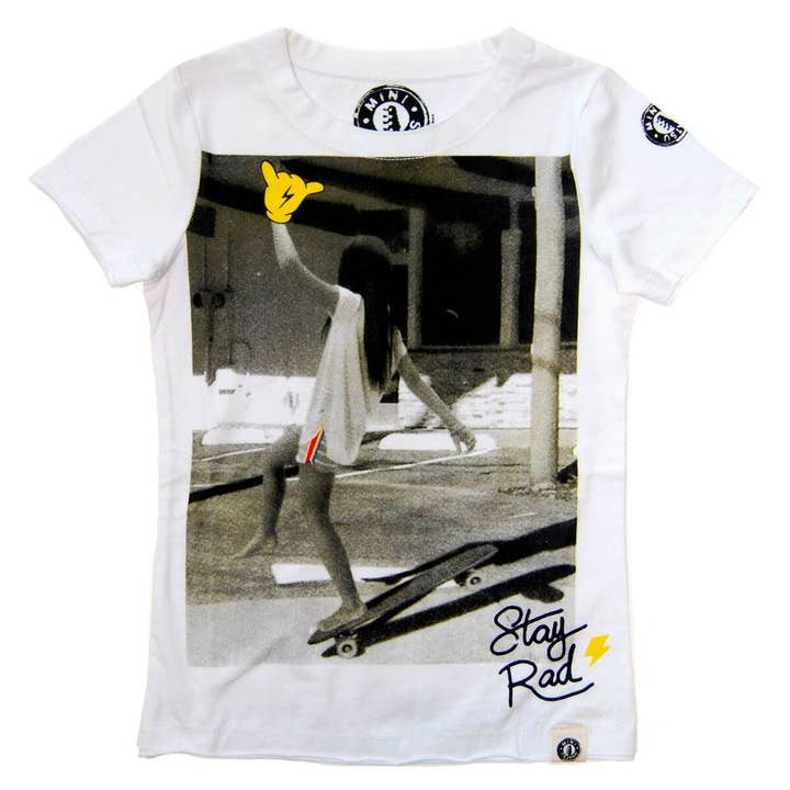 Stay Rad Patineuse Fille Tee pour la vente par Mini Shatsu