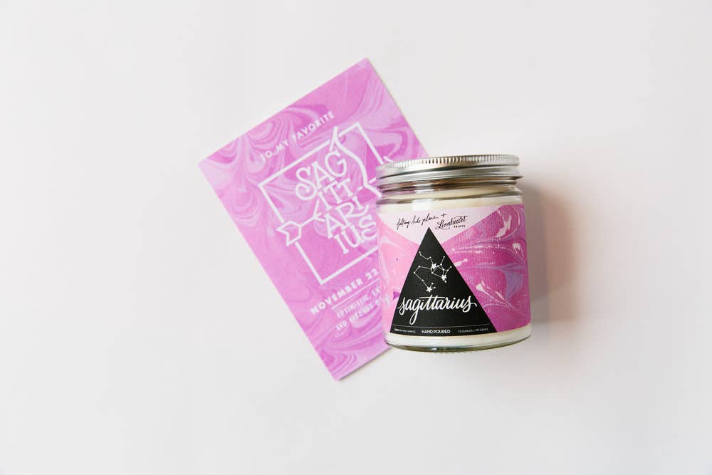 REMOVED BRAND - Wholesale Jar/Filled Candle - Astrology Series - Sagittarius Candle3