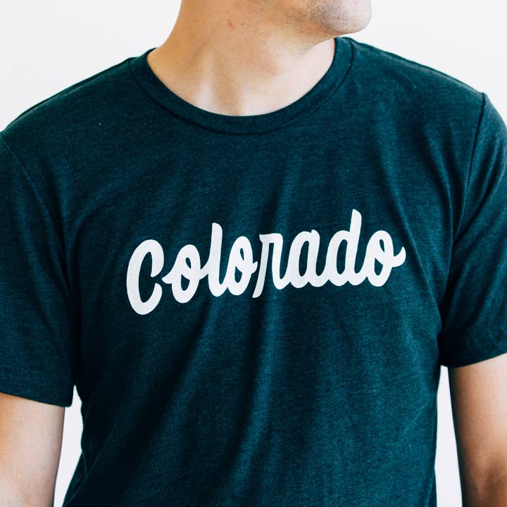 Moore Collection - Wholesale Screen Printed T-Shirt - Unisex - Colorado Tee-Emerald