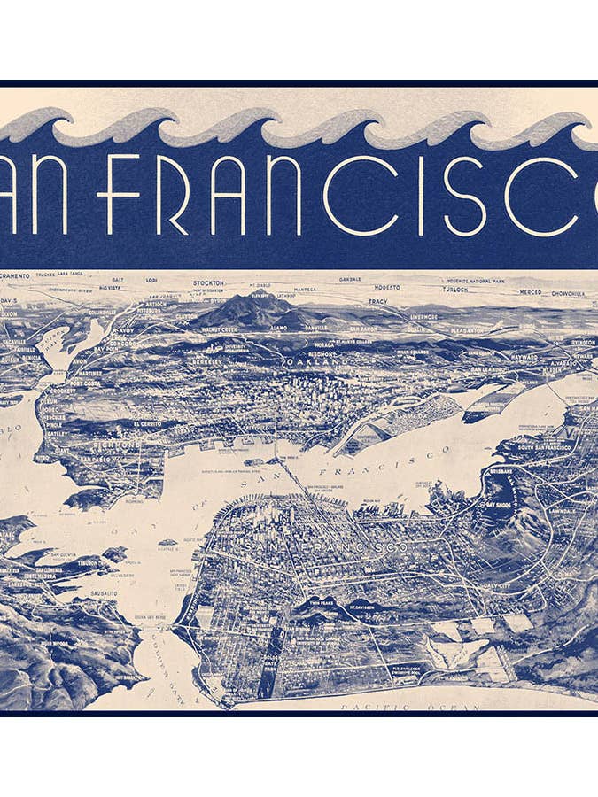 San Francisco Map for wholesale by Capricorn Press