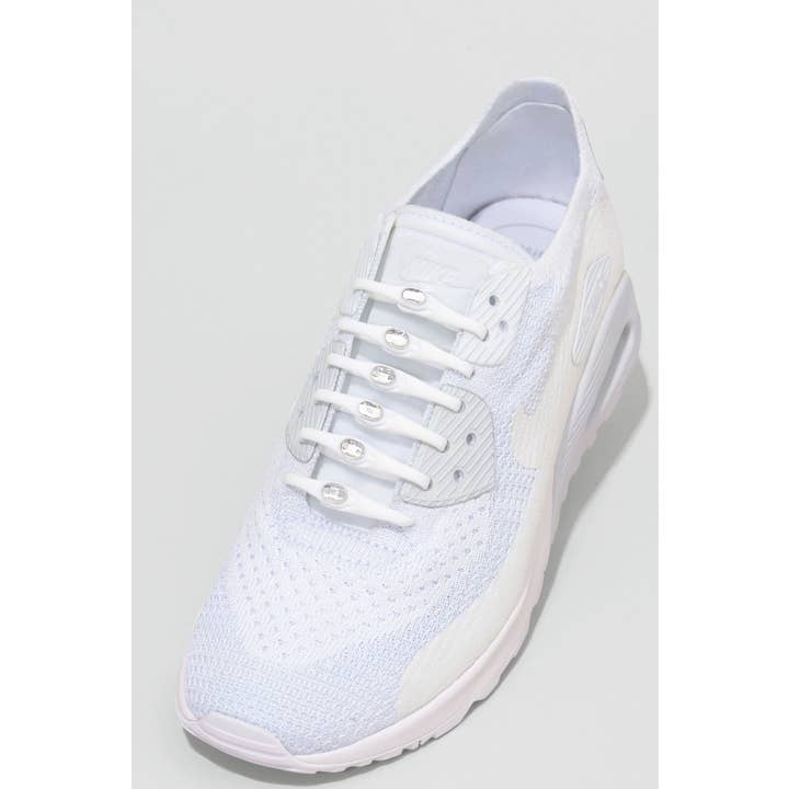 HICKIES - Wholesale Shoelaces - Unisex - HICKIES with Crystals by Swarovski© White/Clear1