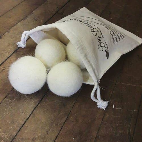 Bog Berry Dryer Balls - Wholesale Dryer Balls - Natural Cream - Set of 6 Wool Dryer Balls Zero waste laundry3