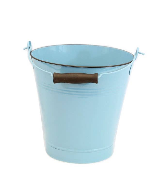 Home Kreation by KK dba Kraft Klub – Engroshandel Spand – Emalje spand MED TRÆHÅNDTAG1