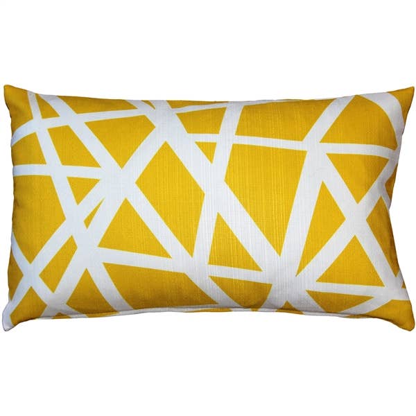12" x 19" Yellow Birds Nest Throw Pillow for wholesale by Pillow Decor