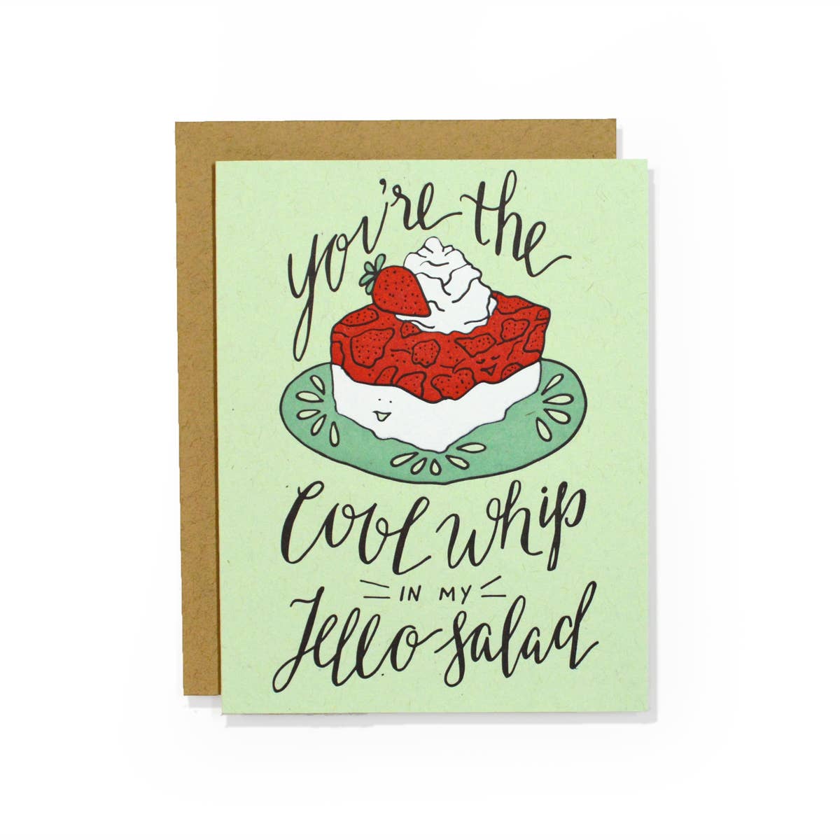 Wild Ink Press - Vendita all'ingrosso Biglietti d'amore - Biglietto d'amore Cool Whip, stampa tipografica