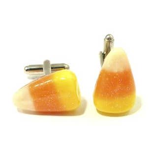 Candy Corn Cufflinks for wholesale by Glitterlimes