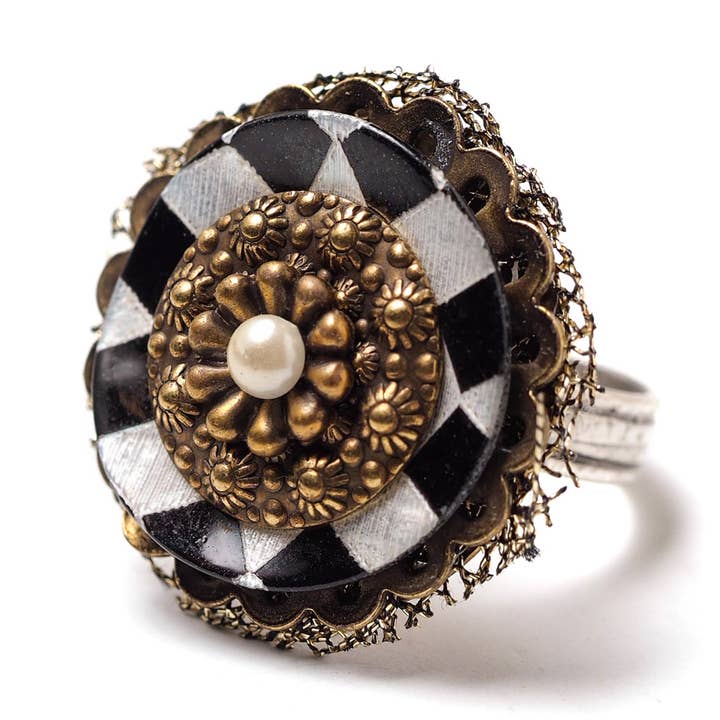 Three Ring Circus Ring for wholesale by Elements Jill Schwartz