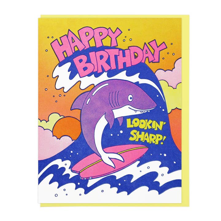 Lookin' Sharp Birthday Shark for wholesale by Lucky Horse Press