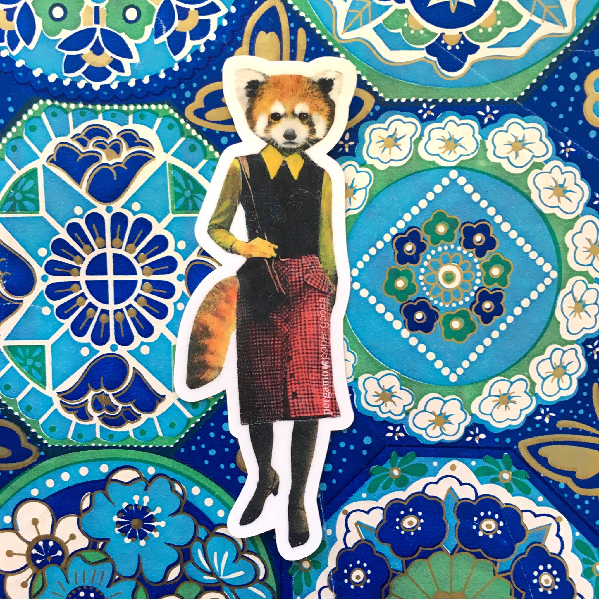 Pergamo Paper Goods - Wholesale Sticker - Red Panda Lady Vinyl Sticker3