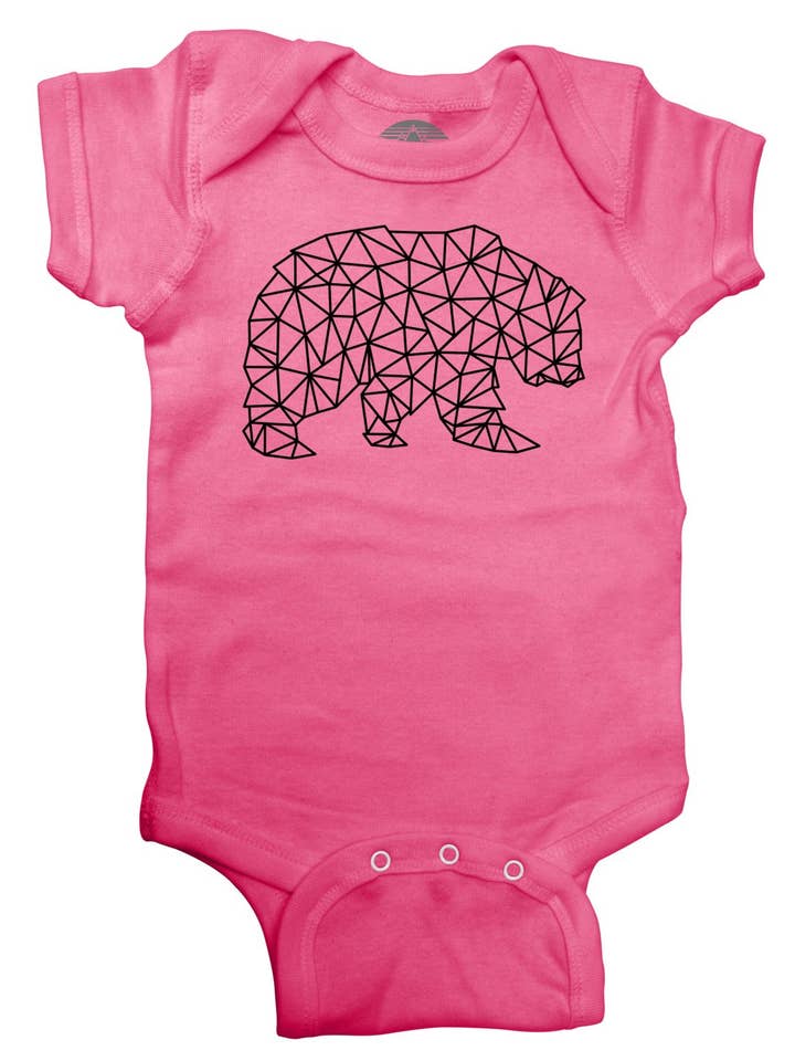 Geometrisk Bjørn Spædbarn Bodysuit - Unisex Fit for engroshandel hos Boredwalk