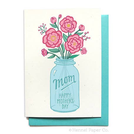 Muttertagskarte - Mason Jar (Mama) für den Großhandel von Hennel Paper Co.
