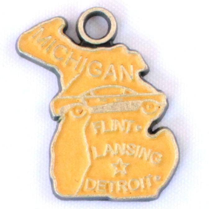 Gleeful Peacock - Wholesale Charm/Dangle Bracelet - Michigan State Charm Bracelet, Necklace, or Charm Only0