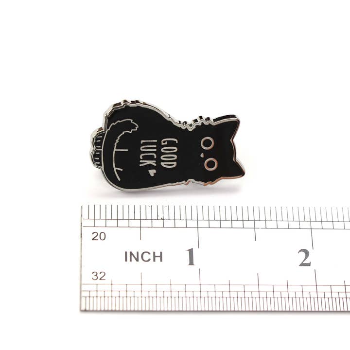 Compoco - Wholesale Lapel pin/button - Good Luck Black Cat Enamel Pin1