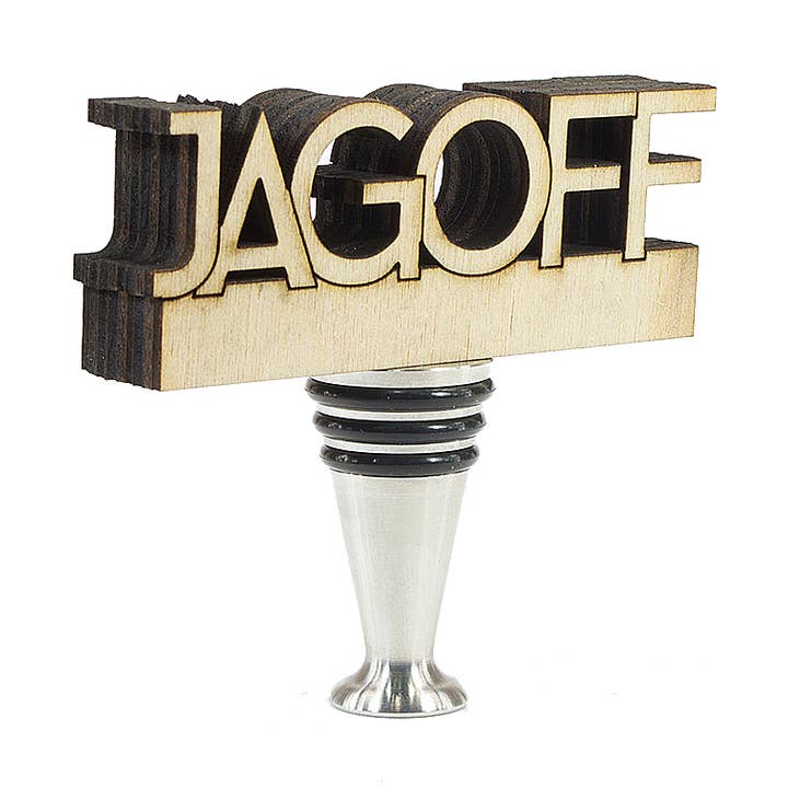 Jagoff Wine Stopper for wholesale by Blissed Out Design