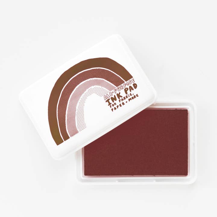 Brown All Purpose Stamp Ink Pad for wholesale by Yellow Owl Workshop