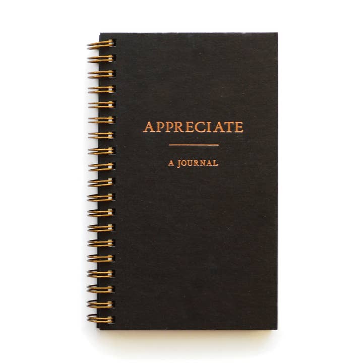 Appreciate Journal (Black) for wholesale by Wild Ink Press