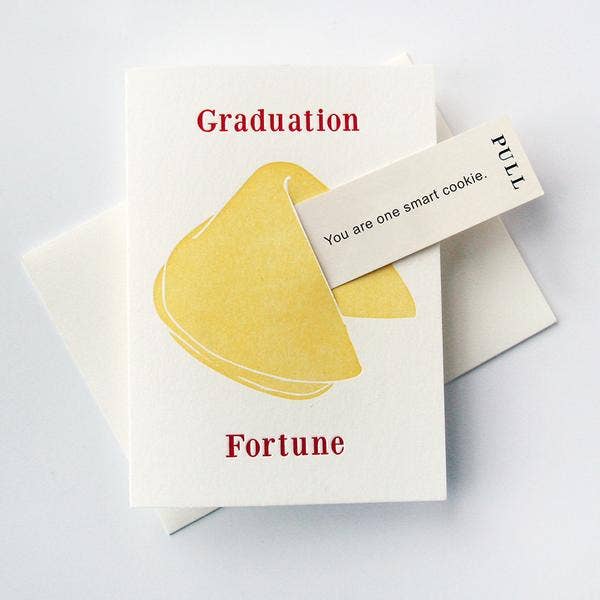 Steel Petal Press - Wholesale Graduation Card - Graduation Fortune - Letterpress Graduation Congrats Card