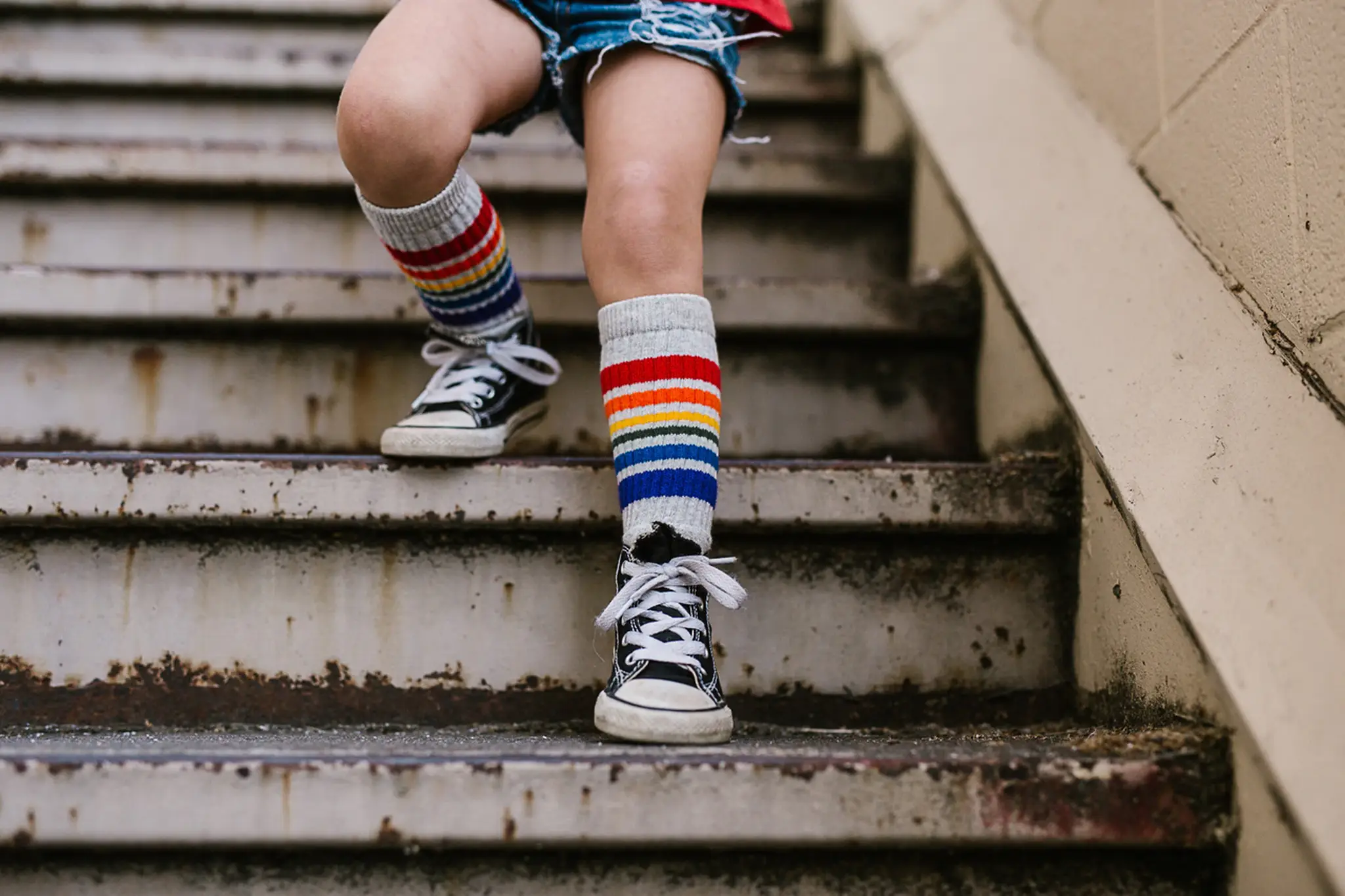 Pride Socks - Wholesale Socks - Kids - Toddlers Tube Socks- Happy 1