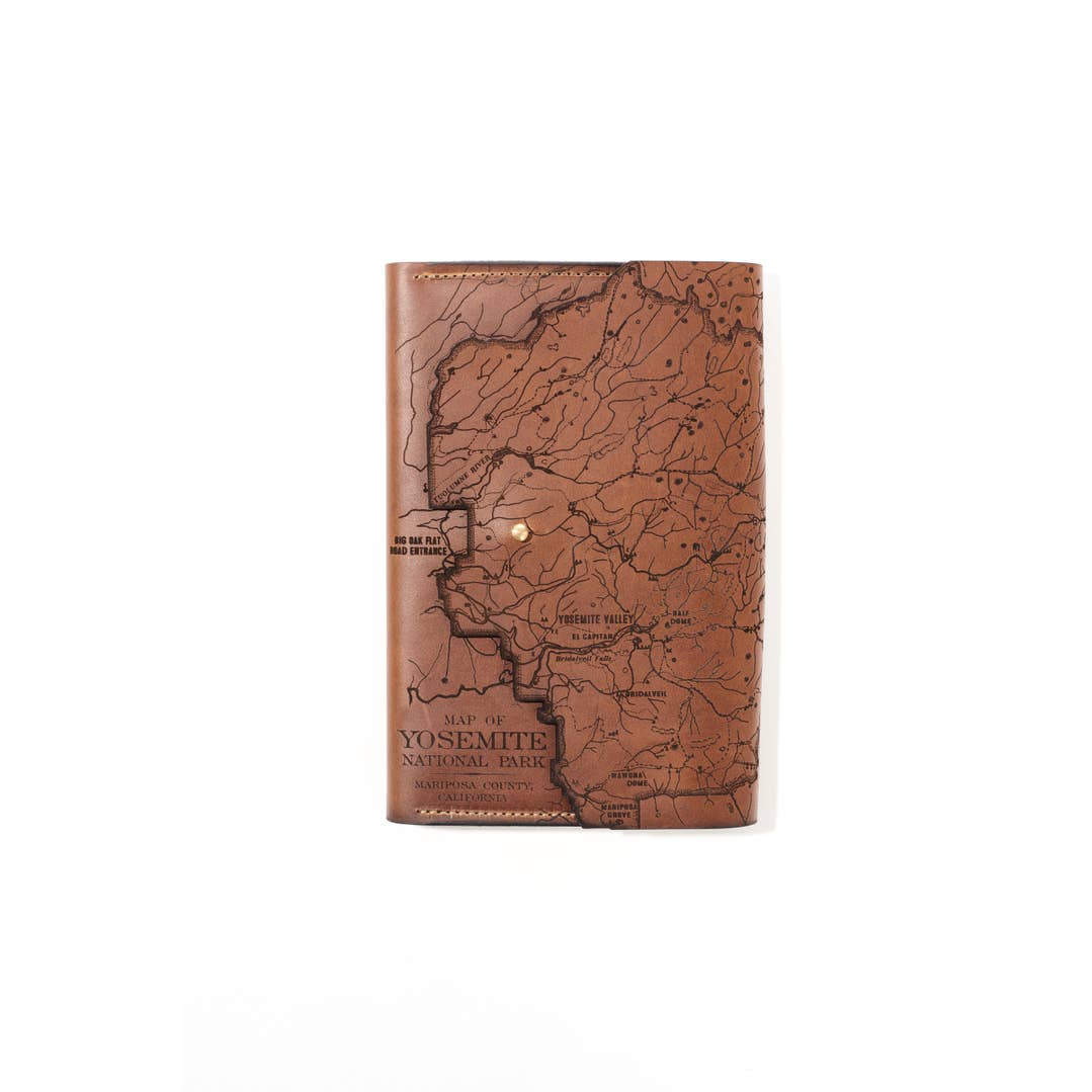 Yosemite Map Journal for wholesale by Tactile Craftworks
