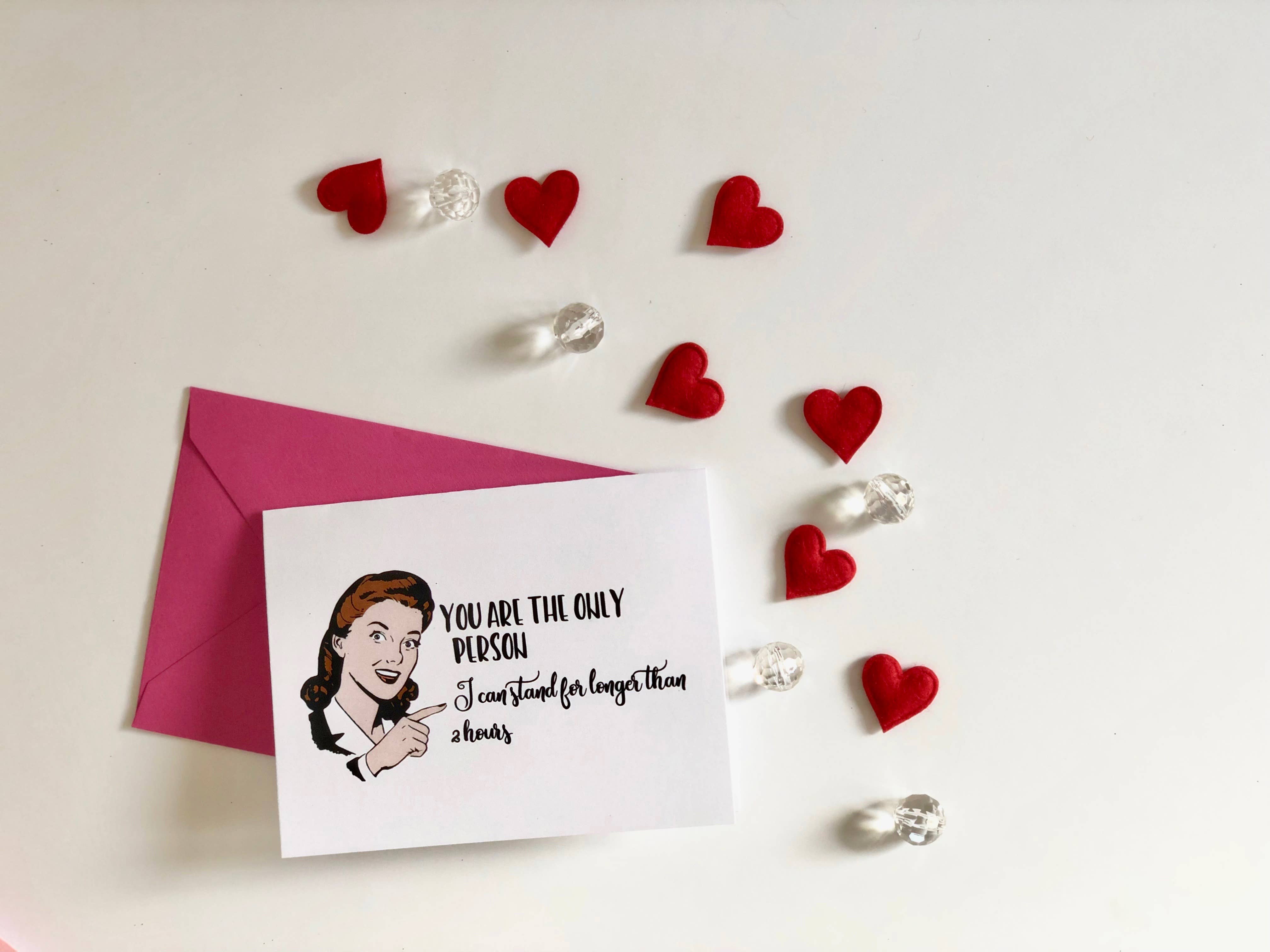 The Mad Padder - Wholesale Valentine's Day Card - Witty Women Valentine Card - Only Person I Can Stand - Love1