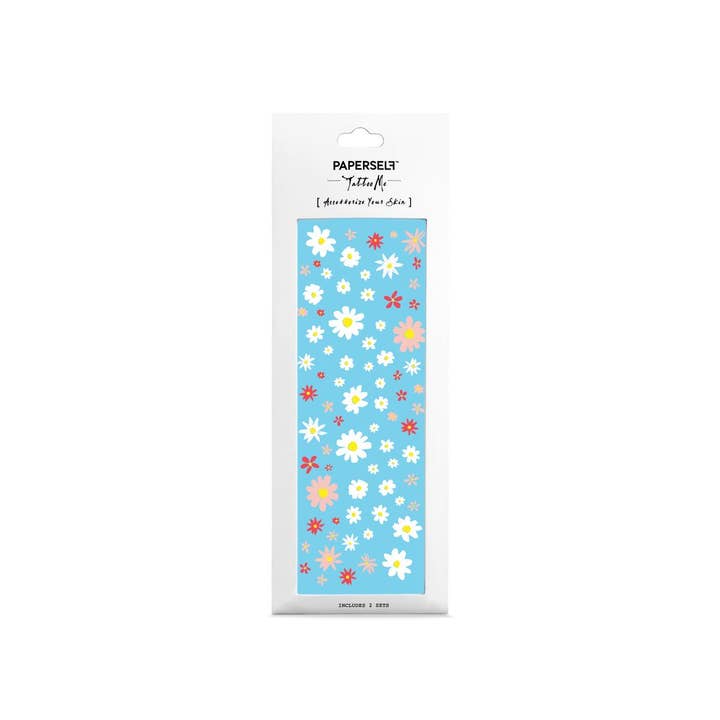 PAPERSELF - Wholesale Temporary Tattoo - Hippie Daisy Temporary Tattoos Stickers