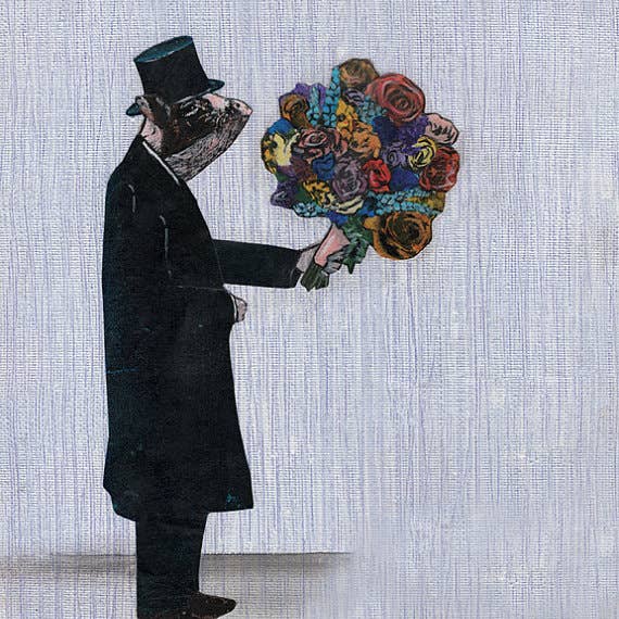 Pergamo Paper Goods - Wholesale Art Print - Dapper Pig 8X10 Art Print1