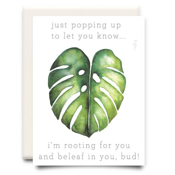 Beleaf en toi, mon pote ! | Carte de vœux d'encouragement pour la vente par Inkwell Cards