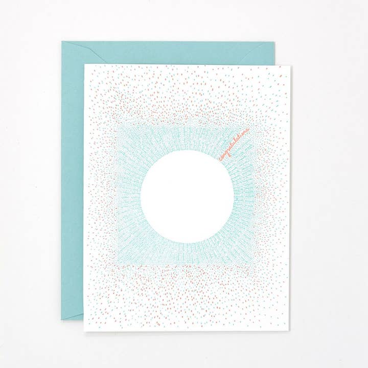 Congrats Eclipse - Graduation Greeting Card for wholesale by Helen Edna