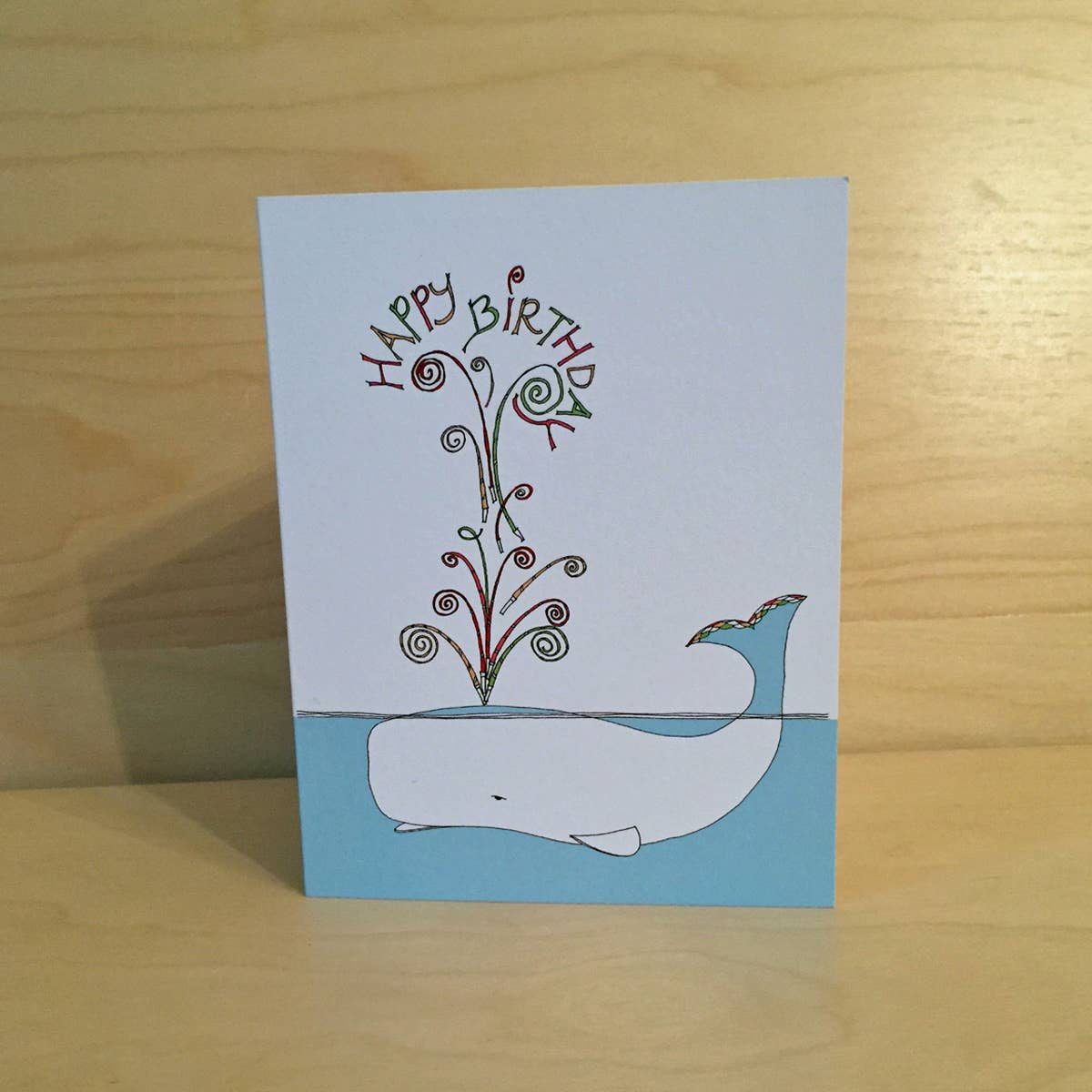 Rachelink Cards & Illustrations – Engroshandel Fødselsdagskort – Whale Fødselsdag Card1